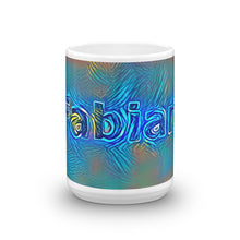 Load image into Gallery viewer, Fabian Mug Night Surfing 15oz front view