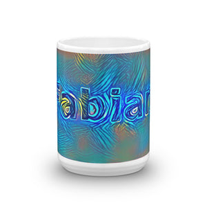 Fabian Mug Night Surfing 15oz front view