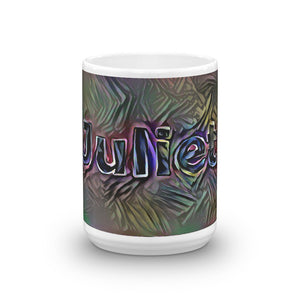 Juliet Mug Dark Rainbow 15oz front view
