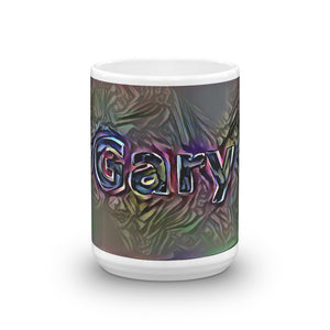 Gary Mug Dark Rainbow 15oz front view