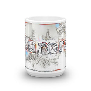 Aurora Mug Frozen City 15oz front view