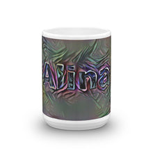 Load image into Gallery viewer, Alina Mug Dark Rainbow 15oz front view