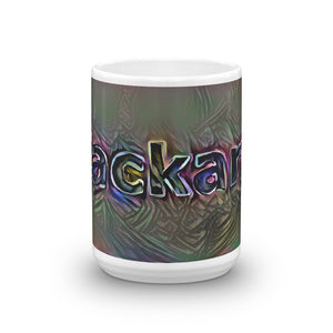 Zackary Mug Dark Rainbow 15oz front view