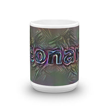 Load image into Gallery viewer, Leonard Mug Dark Rainbow 15oz front view