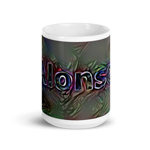 Alonso Mug Dark Rainbow 15oz front view