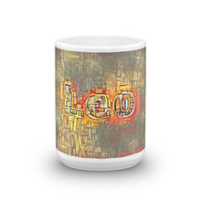 Load image into Gallery viewer, Leo Mug Transdimensional Caveman 15oz front view