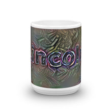 Load image into Gallery viewer, Lincoln Mug Dark Rainbow 15oz front view