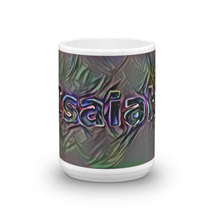 Isaiah Mug Dark Rainbow 15oz front view