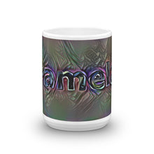 Load image into Gallery viewer, Pamela Mug Dark Rainbow 15oz front view