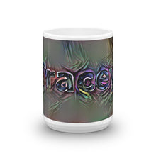 Load image into Gallery viewer, Tracey Mug Dark Rainbow 15oz front view
