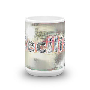 Cecilia Mug Ink City Dream 15oz front view