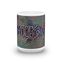 Load image into Gallery viewer, Willow Mug Dark Rainbow 15oz front view