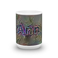 Load image into Gallery viewer, Ann Mug Dark Rainbow 15oz front view