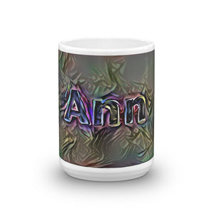 Ann Mug Dark Rainbow 15oz front view