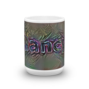 Nancy Mug Dark Rainbow 15oz front view