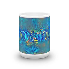 Load image into Gallery viewer, Amahle Mug Night Surfing 15oz front view