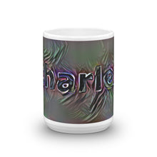 Load image into Gallery viewer, Charles Mug Dark Rainbow 15oz front view