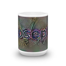 Load image into Gallery viewer, Joseph Mug Dark Rainbow 15oz front view