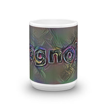 Load image into Gallery viewer, Magnolia Mug Dark Rainbow 15oz front view