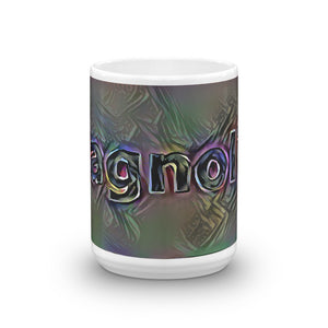 Magnolia Mug Dark Rainbow 15oz front view