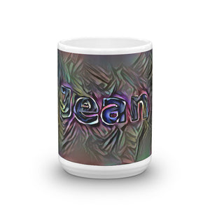 Jean Mug Dark Rainbow 15oz front view