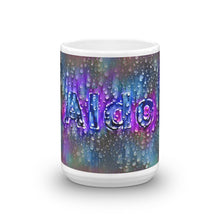 Load image into Gallery viewer, Aldo Mug Wounded Pluviophile 15oz front view