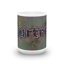 Load image into Gallery viewer, Courtney Mug Dark Rainbow 15oz front view