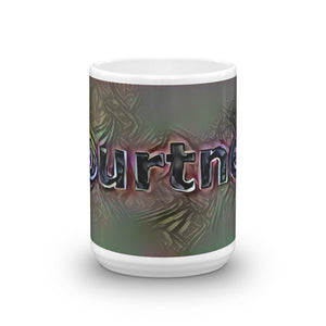 Courtney Mug Dark Rainbow 15oz front view