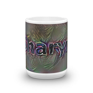 Sharyn Mug Dark Rainbow 15oz front view