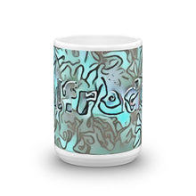 Load image into Gallery viewer, Alfredo Mug Insensible Camouflage 15oz front view