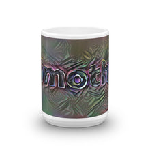 Load image into Gallery viewer, Timothy Mug Dark Rainbow 15oz front view