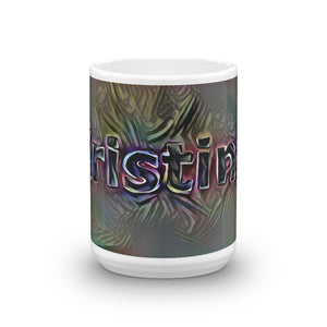 Kristine Mug Dark Rainbow 15oz front view