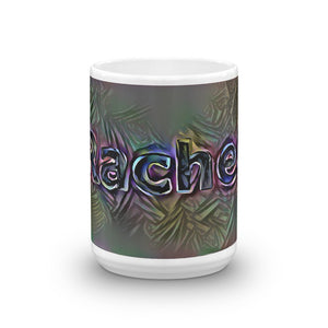 Rachel Mug Dark Rainbow 15oz front view