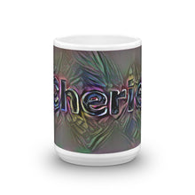 Load image into Gallery viewer, Cherie Mug Dark Rainbow 15oz front view