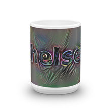 Load image into Gallery viewer, Chelsea Mug Dark Rainbow 15oz front view