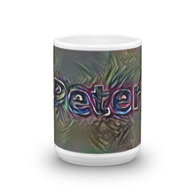 Load image into Gallery viewer, Peter Mug Dark Rainbow 15oz front view