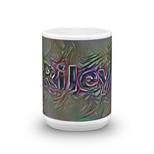 Load image into Gallery viewer, Riley Mug Dark Rainbow 15oz front view