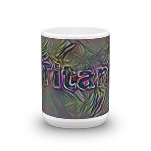 Titan Mug Dark Rainbow 15oz front view