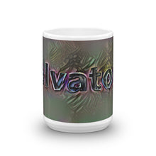 Load image into Gallery viewer, Salvatore Mug Dark Rainbow 15oz front view