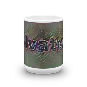 Salvatore Mug Dark Rainbow 15oz front view