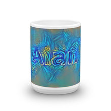 Load image into Gallery viewer, Alan Mug Night Surfing 15oz front view