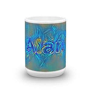 Alan Mug Night Surfing 15oz front view