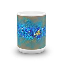 Load image into Gallery viewer, Aiden Mug Night Surfing 15oz front view