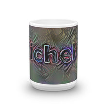 Load image into Gallery viewer, Michelle Mug Dark Rainbow 15oz front view
