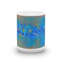 Load image into Gallery viewer, Alicia Mug Night Surfing 15oz front view