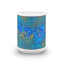 Load image into Gallery viewer, Morag Mug Night Surfing 15oz front view