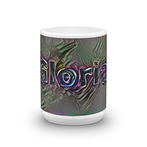 Gloria Mug Dark Rainbow 15oz front view