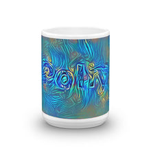 Load image into Gallery viewer, Polly Mug Night Surfing 15oz front view