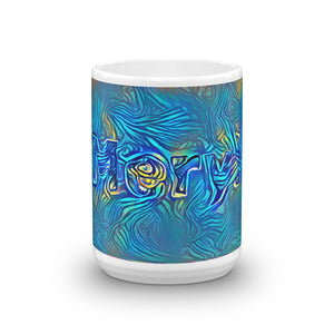 Meryl Mug Night Surfing 15oz front view