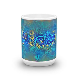 Nicki Mug Night Surfing 15oz front view